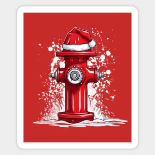 Fire Hydrant Costume a Funny Lazy Christmas Day Ideas Santa's Hat Magnet